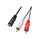 Lindy Premium Audio adaptor 0.08 mm² stereo mini jack (F) 35677