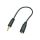Lindy Premium - Audio adaptor - 0.08 mm² - stereo mini ja | 35699 Lindy Premium - Audio adaptor - 0.08 mm² - stereo mini ja | 35699