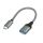 LogiLink KAB Adapter USB-C> USB-A ST-BU 0.15m Dark Grey | CU0106 LogiLink KAB Adapter USB-C> USB-A ST-BU 0.15m Dark Grey | CU0106