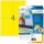 HERMA 4561 Yellow Rectangle A4 Universal Matte LaserInkjet 4561 HERMA 4561 Yellow Rectangle A4 Universal Matte LaserInkjet 4561