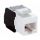 DLINK KEYSTONE JACK CAT6A 10G UTP, TOOL-LESS, WHITE COLOR