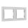 Shelly - Mounting frame - wall - 2 gangs - white | Shelly_WF_2_w