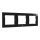 Shelly - Mounting frame - wall - 3 gangs - black | Shelly_WF_3_s