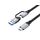Equip 2 in 1 USB 3.2 Gen 2x2 C to C A cabl 128432