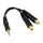 StarTech.com 6 in. 3.5mm Audio Splitter Cable Stereo MUY1MFF