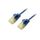 Equip Cat6A U UTP Slim Patch Cable, 0.25m, Blue  626301