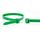 WKK - Plastic cable ties  Green - 200x3,6mm - 100 pieces