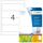 HERMA File labels A4, 192 x 61 mm, natural-white,  10746