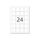 HERMA Removable labels A4, 40 x 40 mm, white 10108