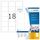 Removable labels A4, 63,5 x 46,6 mm, white