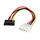 StarTech LP4 to Left Angle SATA Power Adapter 15cm
