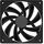 NZXT F120Q 120mm Quiet Airflow PWM Case Fan Black