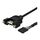 StarTech USBPNLAFHD3 90cm Panel Mount USB-A Header Cable