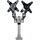 StarTech.com Desk Mount Dual Monitor Arm, 2 LCD, 13-27in, Silver
