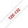 Brother TZe-132 Red on Clear Laminated Label Tape 12mm x 8m