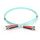 DIGITUS DK-2511-02/3 OM3 ST-ST Duplex Multimode Fibre Optic Patch Cable 2m Aqua