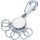 TROIKA Patent / Keyring / Silver / Metal | KYR60/MC