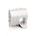 Equip 761312 French Modular Faceplate 2-Port White RAL 9010