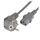 EFB EK501.3V2 Power Cable Schuko 90° to C13 3 m Grey