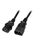EFB EK503.1 Power Extension Cable C14 to C13 1 m Black