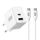 EFB G301A1CE 30W GaN USB-C + USB-A Charger White