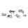 Equip EZW-1 60mm Silver Server Cabinet Castor Wheels 4-Pack