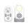 Chillax CB360 Portable DECT Audio Baby Monitor, White
