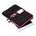 PAGNA Go Black Tablet Sleeve with Dark Pink Zip