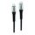 2GO 797511 USB Cable Black / Silver