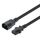 Manhattan Power Extension Cable C13 Female to C14 Male, 1m, Black
