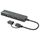 Manhattan 180863 4-Port USB Hub, USB-C / USB-A combo, Black
