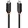 Lindy 37002 black 2 m Black Line USB4 USB-C cable