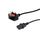 Equip 112301 black BS1363 UK to C13 power cable 3 m