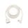 Brennenstuhl 1168980250 White 5m Flat-Plug Earthed Extension Cable