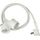 Brennenstuhl 1161820220 White 10m Flat-Plug Extension Cable with Double Earthed Coupling