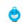JAMARA HoppyDoo Smile Hopper Ball, Blue, 450mm, Pump Included, Ages 3+, 50kg Limit