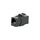 Equip 125580 Cat6A Unshielded RJ45 Keystone Coupler, Black, 8-Pack