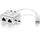 Equip 127603 Shielded Cat 5e RJ45 Male to Dual Female Passive Splitter