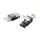 Equip 121165 Cat.6 Tool-Free RJ45 Plugs Black and Transparent Pack of 2