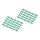 Digitus A-CC-G Green RJ45 Colour Clips, 100-Pack