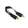 Kabelmeister FD-S20MF Black SMA Plug-to-Socket 50 Ohm RF Window Feedthrough