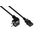 Good Connections P0130-S050 Black 5 m Angled Schuko CEE 7/7 to Straight C13 Power Cable