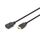 DIGITUS AK-330201-030-S Black HDMI Male Female Extension Cable 3m