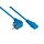 kabelmeister SK0130-B030 Blue Angled CEE 7-7 to Straight C13 Power Cable 3m