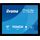 Black iiyama ProLite TF1734MC-B8X 17-inch open-frame touchscreen, angled front and rear VESA views without optional brackets