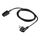 Rittal 7200216 CEE 7/4 to IEC C19 1.8 m Power Cable Black