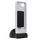 Socket Mobile DuraSled DS840 Cloud iPhone16e scanner case with black charging dock and rear view; phone not included