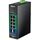 TRENDnet TI-PG103i black industrial managed switch with eight Gigabit PoE+ RJ45 ports and two empty SFP uplink slots