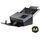Avision AD3100 black document scanner angled view with extended input and output trays, official manufacturer image