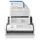 Brother ADS-1800W white wireless document scanner front view with colour touchscreen and sample page in ADF, official manufacturer image